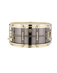 LUDWIG LB417BT BLACK BEAUTY SNARE DRUM BRASS - 14x6.5" Smooth Shell - Brass Tube Lugs