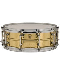 Ludwig LB420BKT Supraphonic Hammered Brass 14 x 5" Snare Drum - Tube Lugs