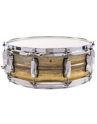 Ludwig L1LB454R Raw Brass Phonic Snare Drum 14" x 5" Imperial Lugs