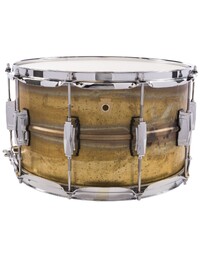 Ludwig LB484R Raw Brass Phonic 14 x 8" Snare Drum - Imperial Lugs