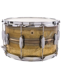Ludwig LB484R Raw Brass Phonic 14 x 8" Snare Drum - Imperial Lugs