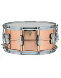 Ludwig LC662 Copper Phonic 14 x 6.5" Snare Drum - Smooth Polished Shell