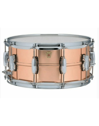 Ludwig LC662 Copper Phonic 14 x 6.5" Snare Drum - Smooth Polished Shell