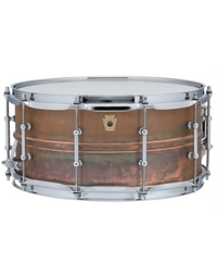 Ludwig LC663T Copper Phonic 14 x 6.5" Snare Drum - Raw Shell, Tube Lugs