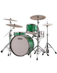 Ludwig L84233AX54WC Classic Maple 3-Piece Shell Pack 22" FAB - Green Sparkle