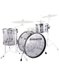 Ludwig Vistalite Shell Pack 22" 3PC FAB - Clear