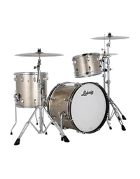 Ludwig LN34023TXS1 Neusonic Maple/Cherry Downbeat 3-Piece 20" Shell Pack Titanium Super Sparkle