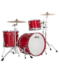 Ludwig LN34233TXPR Neusonic Maple/Cherry FAB 3-Piece 22" Shell Pack Satin Diablo Red