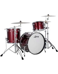 Ludwig LN34233TXS2 Neusonic Maple/Cherry FAB 3-Piece 22" Shell Pack Merlot Super Sparkle