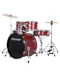Ludwig LC19014 Accent Fuse 5Pce Outfit - Red Foil