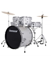 Ludwig LC19015 Accent Fuse 5Pce Outfit - Silver Foil
