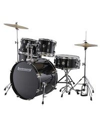 Ludwig LC19511 Accent Drive 5Pce Outfit - Black Cortex