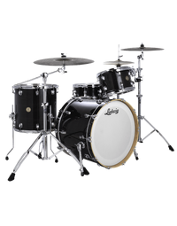 Ludwig LCO50024BDIR Continental Classic Maple/Agathis 4-Piece 22" Shell Pack Black Lacquer