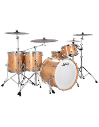 Ludwig LCO5124NDIR Continental 1Up 2Down Maple/Agathis 5-Piece 22" Shell Pack Natural Maple Lacquer