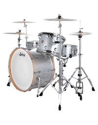 Ludwig LCO5124SSDIR Continental 1Up 2Down Maple/Agathis 5-Piece 22" Shell Pack Silver Sparkle