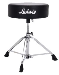 Ludwig LP51THDIR Pro High-Density Drum Throne Round Seat Black Double Braced