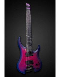 Legator G7FSS Ghost Super Shred 7-String Multi-Scale Flame Maple Hypernova Blue