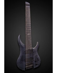 Legator G8FSS Ghost Super Shred 8 String Multi-Scale Flame Maple Black