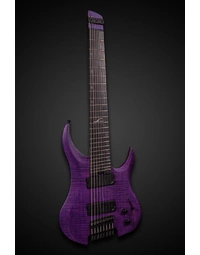 Legator G8FSS Ghost Super Shred 8 String Multi-Scale Flame Maple Purple