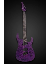 Legator N6FSS Ninja Super Shred 6-String Multi-Scale Quilt Maple Top Electric Guitar Deep Purple