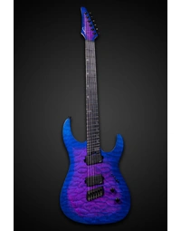 Legator N6FSS Ninja Super Shred 6-String Multi-Scale Quilted Maple Hypernova Blue
