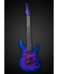 Legator N7FSS Ninja Super Shred 7-String Multi-Scale Quilted Maple Hypernova Blue