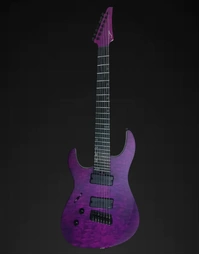Legator N7FSS Ninja Super Shred 7-String Multi-Scale Left-Handed Electric Guitar Quilted Maple Purple