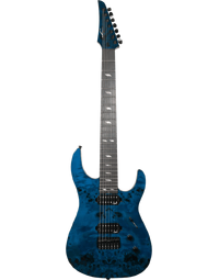 Legator N7SS Ninja Super Shred 7 String Blue Burl