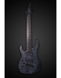Legator N8FSS Ninja Super Shred Left-Handed 8-String Multi-Scale Quilt Maple Top Electric Guitar Black