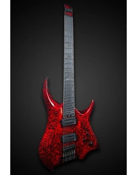 Legator R6F Revenant 6-String Multi-Scale Headless Electric Guitar Bloody Mary