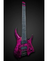 Legator R7F Revenant 7-String Multi-Scale Headless Electric Guitar Purple Rain