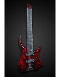 Legator R8F Revenant 8-String Multi-Scale Headless Electric Guitar Bloody Mary