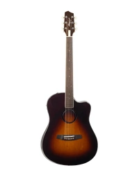 Baggs AEG-1 Solid Sitka Spruce / Rosewood w/ Poplar Ply Sides Thinline Dreadnought Acoustic Guitar w/ Pickup Sunburst