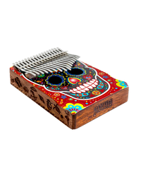 Mahalo 17-Key Solid Trembesi Kalimba Day of the Dead