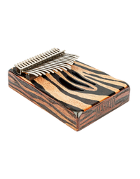 Mahalo 17-Key Solid Trembesi Kalimba Zebra