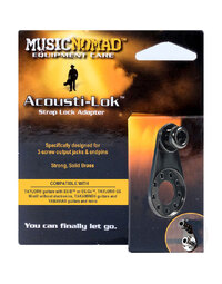 Music Nomad MN273 Acousti-Lok Strap Lock Adapter for 3 Screw Output Jacks & End Pins