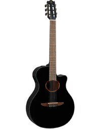 Yamaha NTX1-BL Solid Top Classical Nylon String Guitar w/ Pickup Black