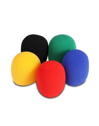 On-Stage Colour Foam Windscreens (Mixed Pack of 5)
