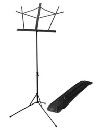 On-Stage Music Stand w/ Bag, Detachable Rest - Black