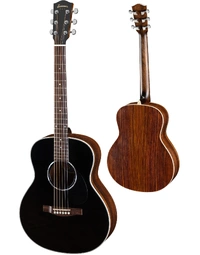 Eastman PCH2-TG-BK Thermo-Cured Solid Top Mini Acoustic Travel Guitar Black