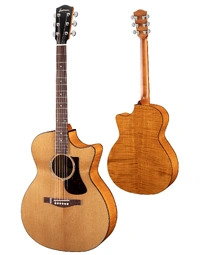 Eastman PCH Maple Grand Auditorium Solid Top w/ Pickup Guitar Faded Amberburst