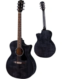 Eastman PCH Maple Grand Auditorium Solid Top w/ Pickup Guitar Trans Black