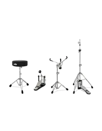 PDP PDHW7S4 4-Piece 700 Series Hardware Pack - Single Pedal, Hi-Hat Stand, Snare Stand & Stool