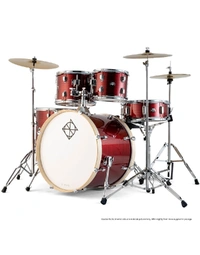 Dixon SP520C1CRD Spark Standard Series Poplar 5-Piece 20" Drum Kit Cyclone Red