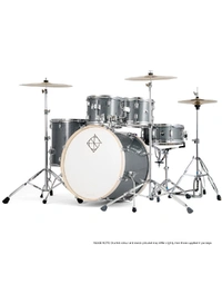 Dixon SP520C1GM Spark Standard Series Poplar 5-Piece 20" Drum Kit Gun Metal