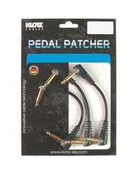 KLOTZ 30CM 3 PACK PATCH CABLES R/ANGLE