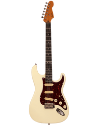 Patina Guitars PS-3 Electric Guitar RW Olympic White Nitrocellulose