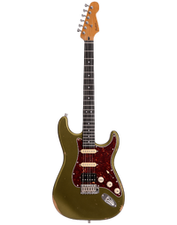 Patina Guitars PS-7 HSS Electric Guitar RW Sherwood Green Road Worn Nitrocellulose
