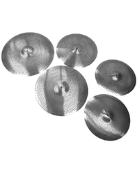 Dixon Stainless Steel Low Volume 5-Piece Practice Cymbal Set 14/16/18/20"