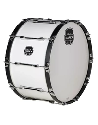 Mapex QLB1814-SW Qualifier Carrier Style 18" x 14" Marching Bass Drum Snow White